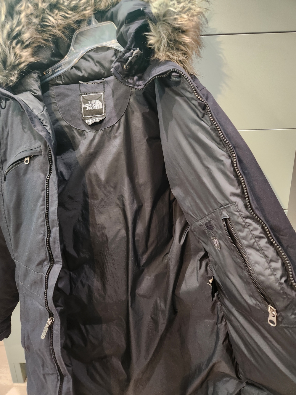 The North Face Women's Black Arctic Parka with Faux Fur Hood - Picture 5 of 11